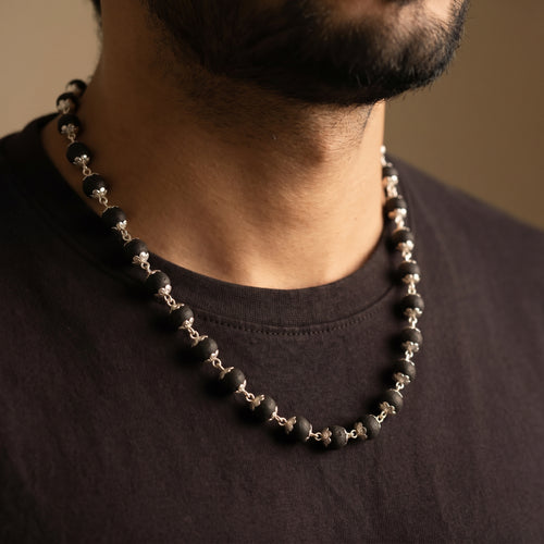 Karungali Mala Silver Plated (Govt. Certified)