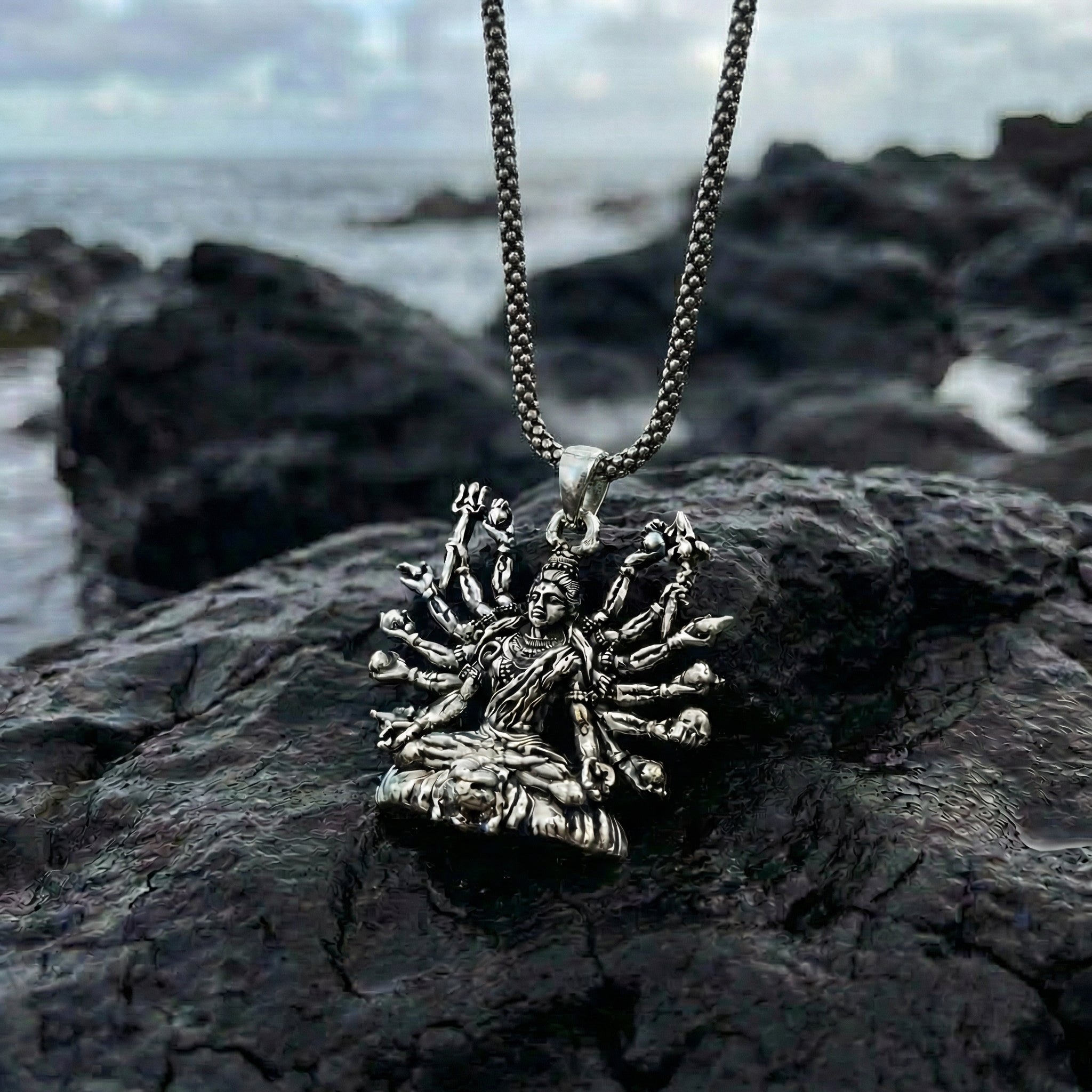 Mahadev Rudra Avtar Silver Plated Pendant