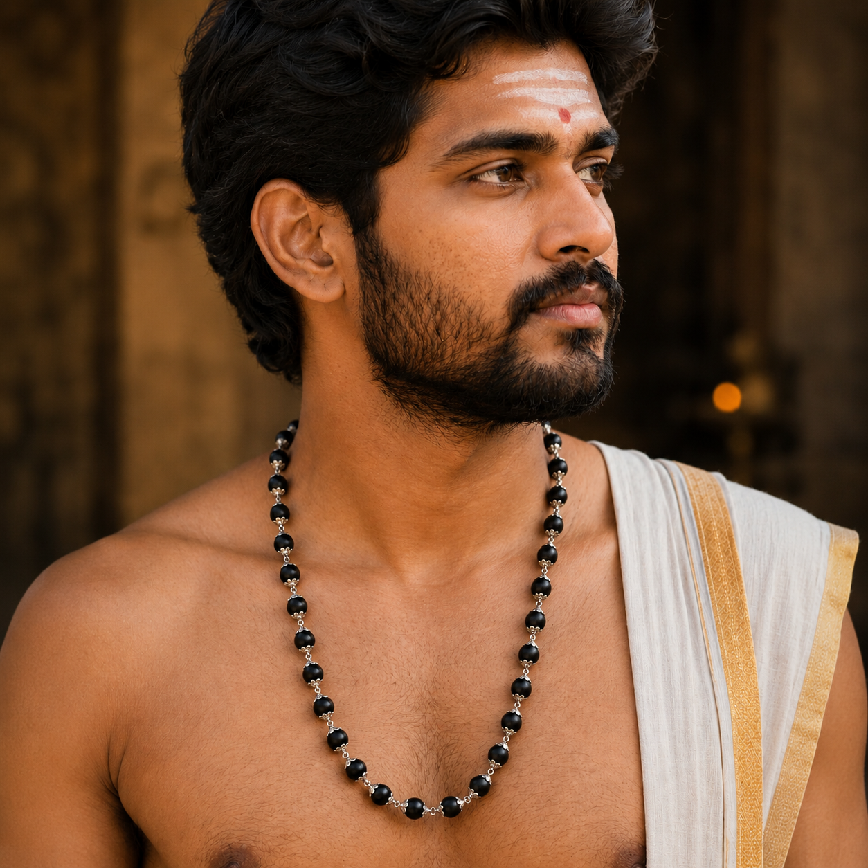 Karungali Mala Silver Plated (Govt. Certified)